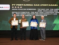 123 Juta Jam Tanpa Kecelakaan, Pertagas Borong 4 Penghargaan QHSE