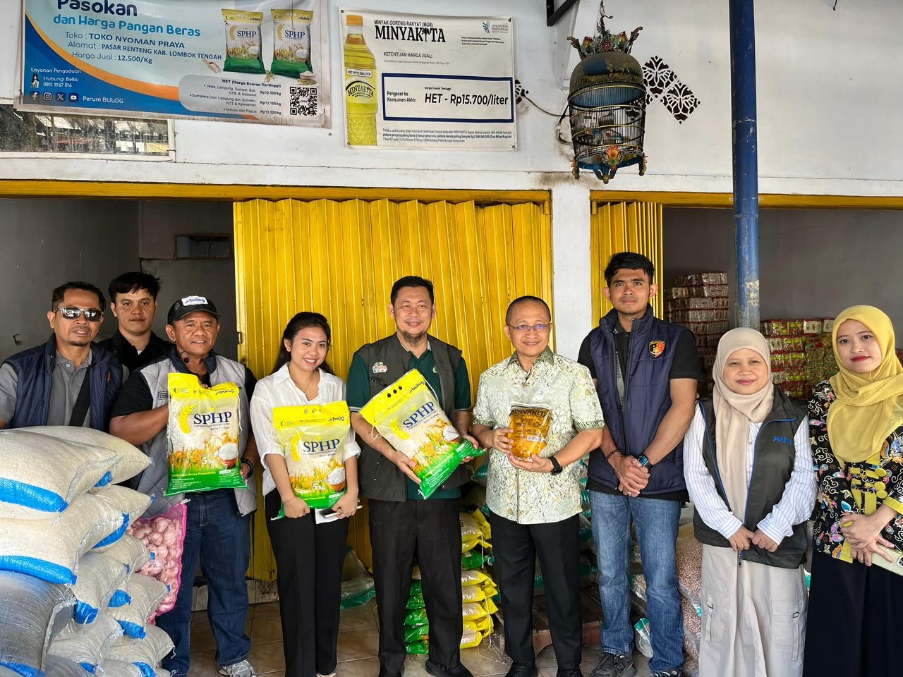 Stok Beras Lombok Tengah Dipastikan Aman Jelang Maulid