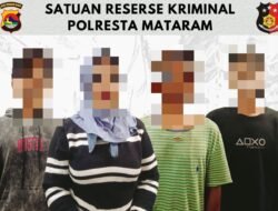 Polresta Mataram Bekuk Empat Terduga Pelaku Pencurian Kendaraan Roda Tiga