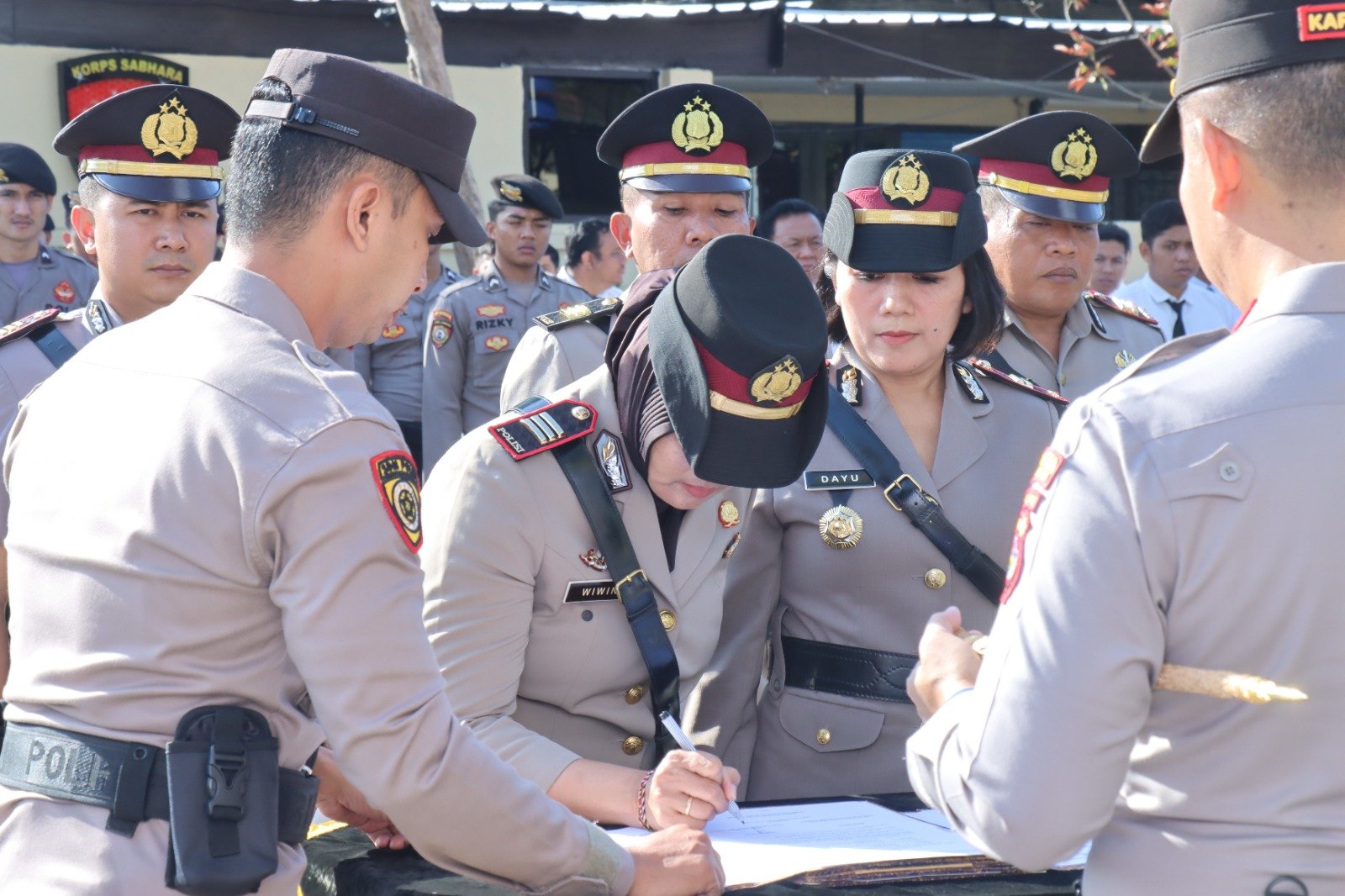 Polresta Mataram Gelar Serah Terima Jabatan Kapolsek Lingsar