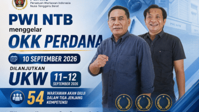 PWI NTB Gelar OKK dan UKW, 54 Wartawan Ikuti Uji Kompetensi