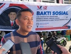 HUT ke-12, Partai Perindo Lombok Barat Gelar Cek Kesehatan Gratis dan Bagikan Sembako