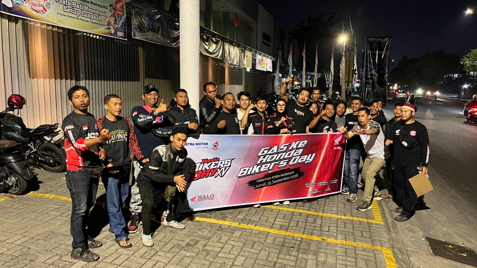 Gas ke Honda Bikers Day 2026, Komunitas Honda Lombok Panaskan Mesin!