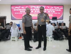 Polda NTB Bidik 300 Kantong Darah, Jurnalis Ikut Donor HUT Humas Polri
