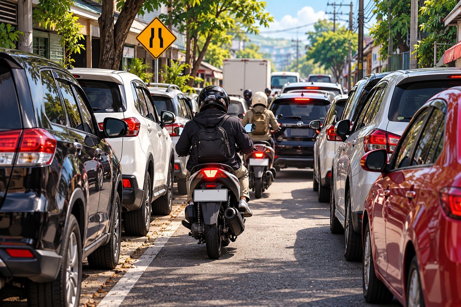 Jangan Asal Selap-selip! Ini 5 Tips Aman Naik Motor