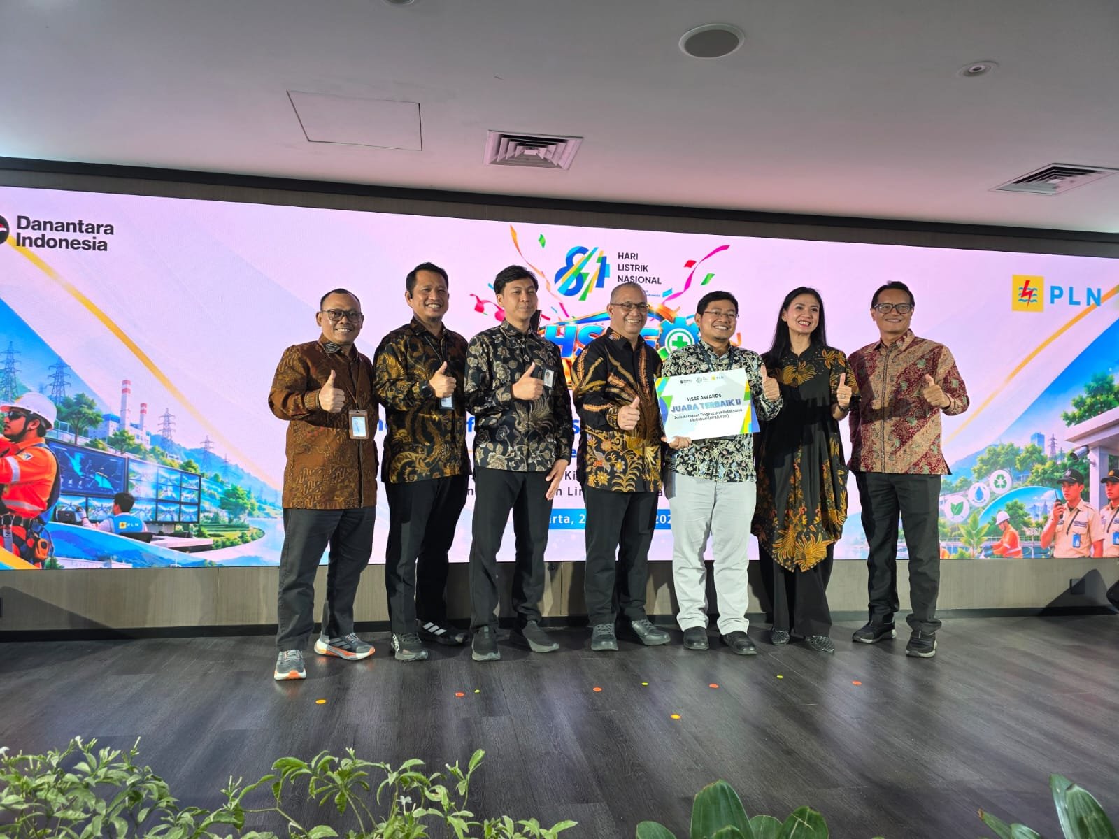 PLN UP3 Mataram Raih Juara 2 Zero Accident HSSE Award 2026
